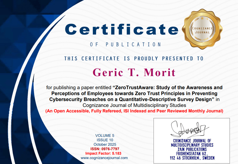 Publication Certificate